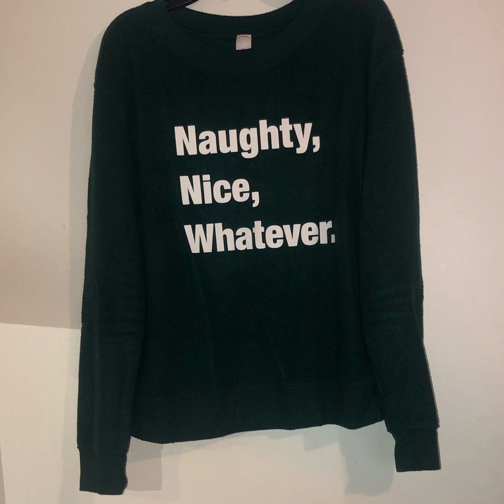 Naughty, Nice, whatever sweater